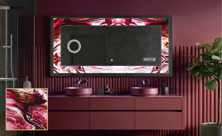 Verlichte Decoratieve Spiegel Voor - Ruby Rhythms