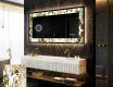 Verlichte Decoratieve Spiegel Voor - Golden Streaks