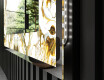 Verlichte Decoratieve Spiegel Voor - Golden Streaks #3