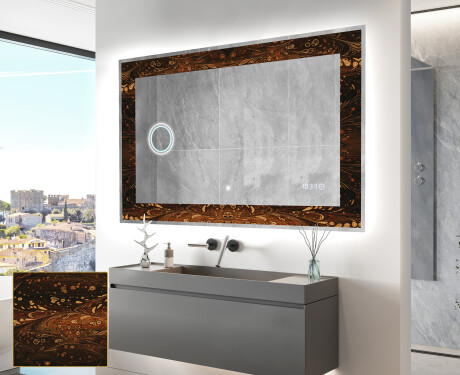 Verlichte Decoratieve Spiegel Voor - Amber Shell