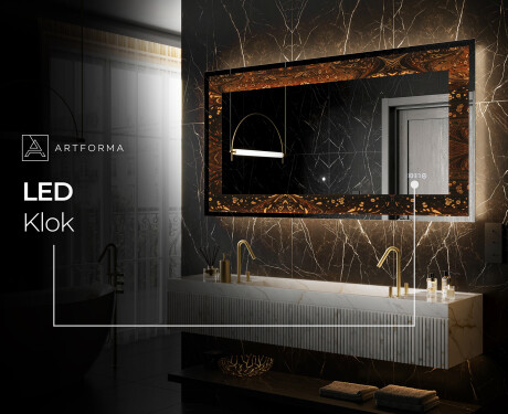 Verlichte Decoratieve Spiegel Voor - Amber Shell #8