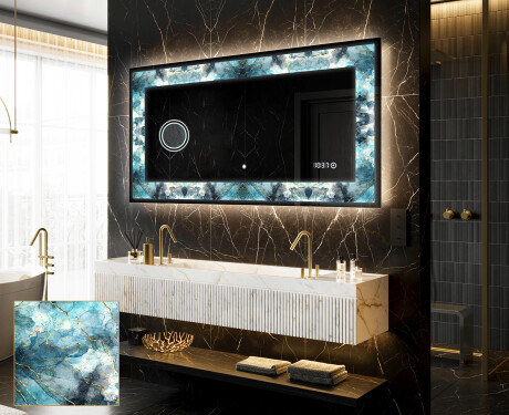 Verlichte Decoratieve Spiegel Voor - Sapphire Reflections