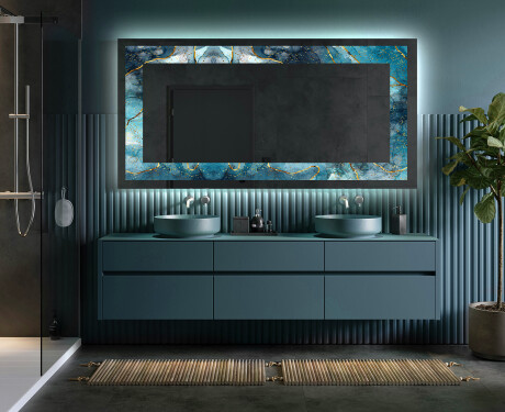 Verlichte Decoratieve Spiegel Voor - Sapphire Reflections #4