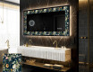 Verlichte Decoratieve Spiegel Voor - Cascading Flowers