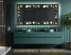 Verlichte Decoratieve Spiegel Voor - Cascading Flowers #5