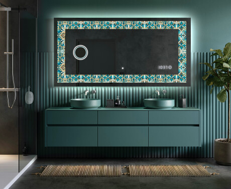Verlichte Decoratieve Spiegel Voor - Floral Elevations #5
