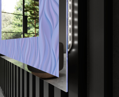 Verlichte Decoratieve Spiegel Voor - Colorful Ruffles #3