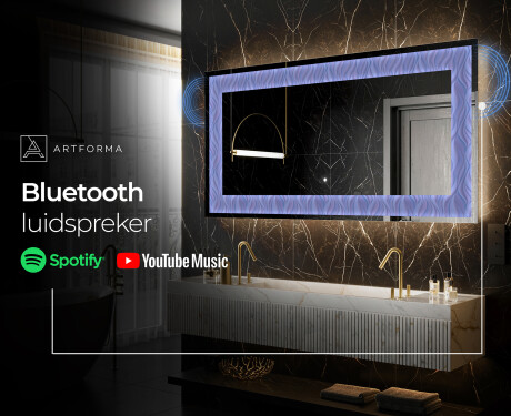 Verlichte Decoratieve Spiegel Voor - Colorful Ruffles #9