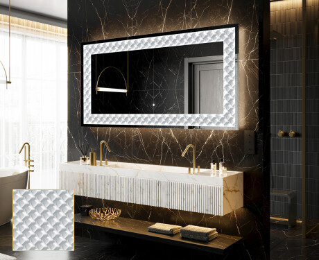 Verlichte Decoratieve Spiegel Voor - Inspiring Lines