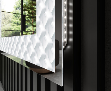 Verlichte Decoratieve Spiegel Voor - Inspiring Lines #3