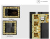 Verlichte Decoratieve Spiegel Voor - Glow Geometry #2