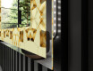 Verlichte Decoratieve Spiegel Voor - Glow Geometry #3