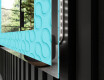 Verlichte Decoratieve Spiegel Voor - Divergent Lines #3