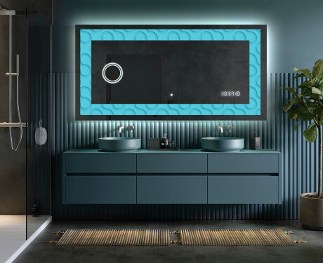 Verlichte Decoratieve Spiegel Voor - Divergent Lines #5