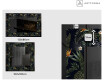 Verlichte Decoratieve Spiegel Voor - Vintage Leaves #2
