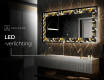 Verlichte Decoratieve Spiegel Voor - Floral Symmetries #8