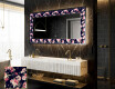 Verlichte Decoratieve Spiegel Voor - Floral Layouts