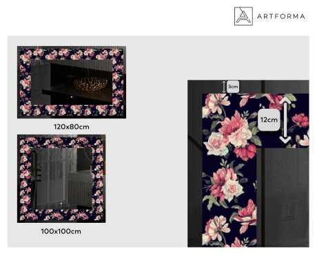 Verlichte Decoratieve Spiegel Voor - Floral Layouts #2