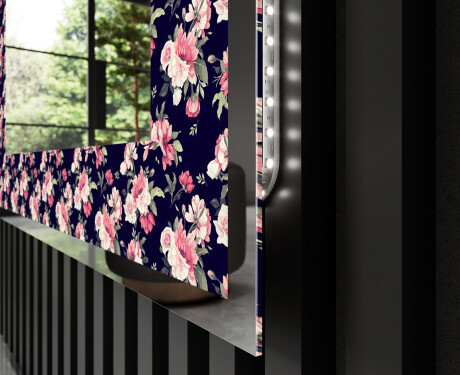 Verlichte Decoratieve Spiegel Voor - Floral Layouts #3