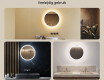 Ronde LED-verlichte badkamerspiegel 60 cm met Dual color, Aanraakschakelaar #2