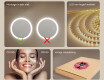Ronde badkamerspiegel met LED-verlichting 80 cm met Dual color, Aanraakschakelaar #5