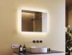 Rechthoekige badkamerspiegel met LED-verlichting 80x60 cm met Dual color, Aanraakschakelaar