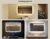 Rechthoekige badkamerspiegel met LED-verlichting 120x70 cm met Dual color, Aanraakschakelaar #2