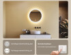 Ronde badkamerspiegels met LED-verlichting 60 cm met Dual color, Aanraakschakelaar, Verwarmingsmat #4
