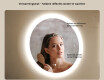 Ronde badkamerspiegels met LED-verlichting 60 cm met Dual color, Aanraakschakelaar, Verwarmingsmat #5