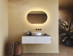 Ovale spiegel met LED-verlichting 80x50/50x80 cm, dubbele kleur, aanraakschakelaar, verwarmingsmat #9
