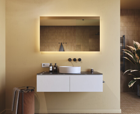 Verlichte badkamerspiegel 60x80/80x60 cm met neutrale lichtkleur 4500K #7