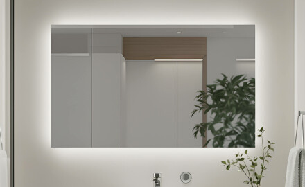 Verlichte badkamerspiegel 60x80/80x60 cm met neutrale lichtkleur 4500K