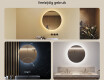 Ronde verlichte badkamerspiegel 60 cm met neutrale lichtkleur 4500K #2