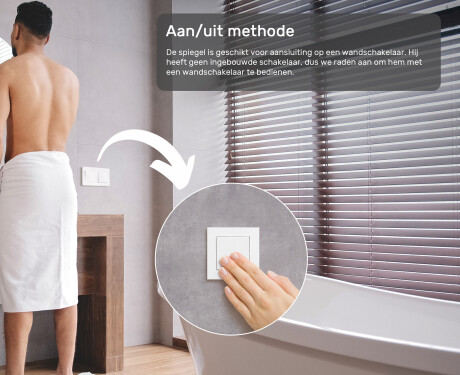 Ronde verlichte badkamerspiegel 60 cm met neutrale lichtkleur 4500K #3