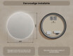 Ronde verlichte badkamerspiegel 60 cm met neutrale lichtkleur 4500K #6