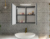 Badkamerkast met LED Anthracit Mateo 70 x 60 cm #2