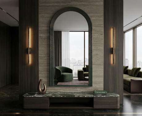 Moderne spiegel met gelakt ARCUS MDF-frame #9