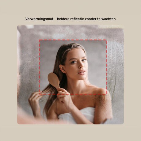 Ovale LED-verlichte spiegel in een zwart aluminium frame #6