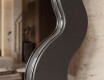 Decoratieve golvende spiegel met gelakt FLOW MDF-frame #2