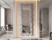 Decoratieve golvende spiegel met gelakt FLOW MDF-frame #6