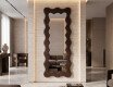Decoratieve golvende spiegel met gelakt FLOW MDF-frame #7
