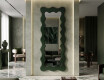 Decoratieve golvende spiegel met gelakt FLOW MDF-frame #9