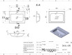 Wastafel DELLA 600 MATT