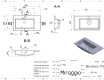 Wastafel BARCELONA 700 L MAT