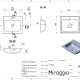 Wastafel DELLA 500 MIRASOFT #1