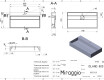 Wastafel ISLAND 800 MATT