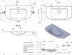 Wastafel DEA 1000 MATT