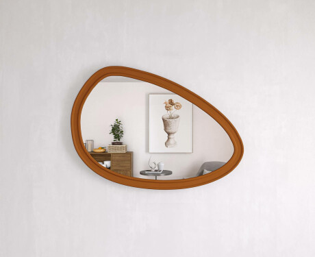 Asymmetrische spiegel met decoratieve MDF-lijst L304 #2