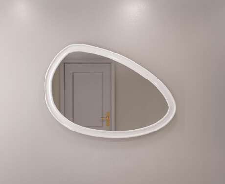 Asymmetrische spiegel met decoratieve MDF-lijst L304 #5