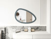 Asymmetrische spiegel met decoratieve MDF-lijst L304 #6